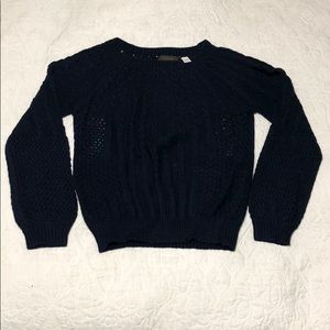 Anthropologie Guinevere Navy Sweater sz XL